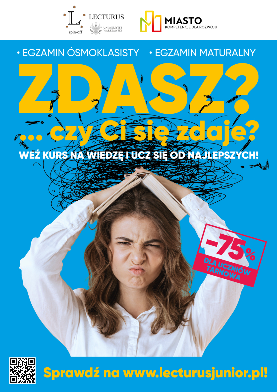 Plakat kursów przygotowawczych